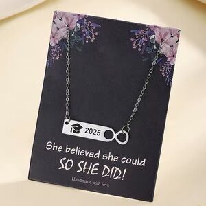 Graduation Necklace with 2025 Pendent